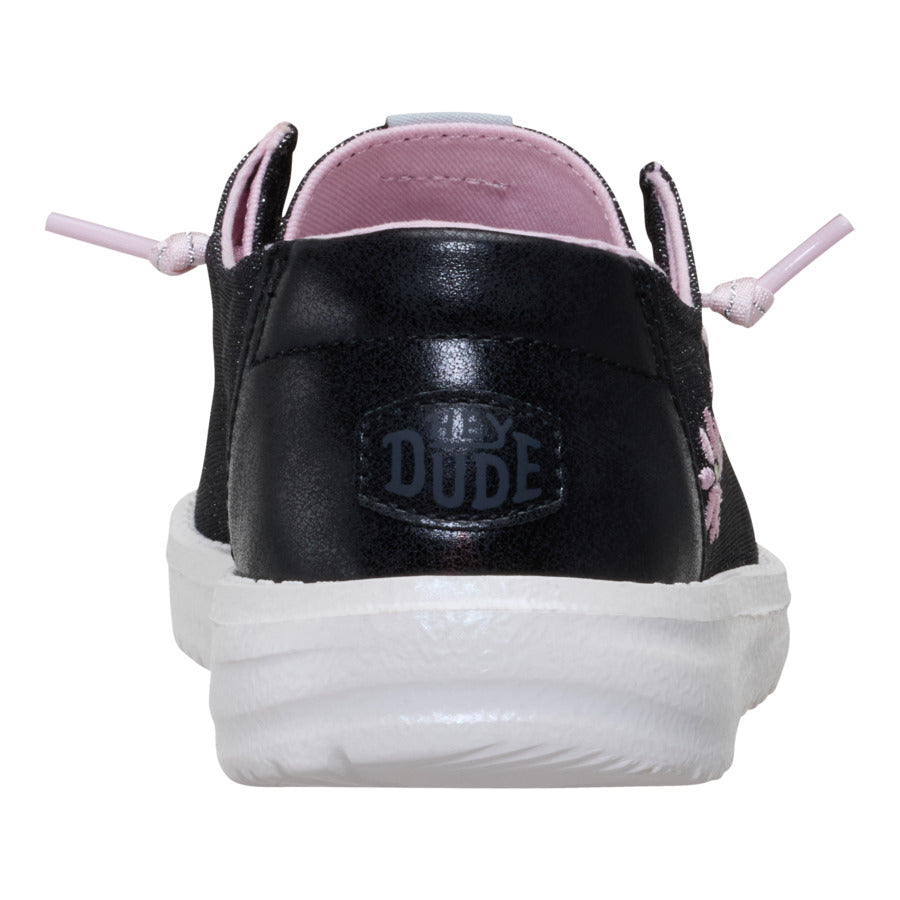 Wendy Youth Shimmer Flower - Charcoal