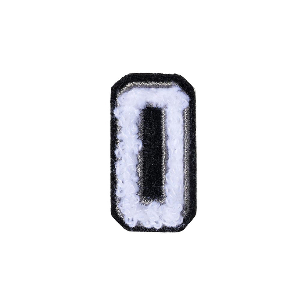 Letter O Patch - O Black/White