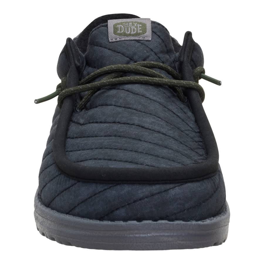 Wally Washed Quilt - Black/Grey