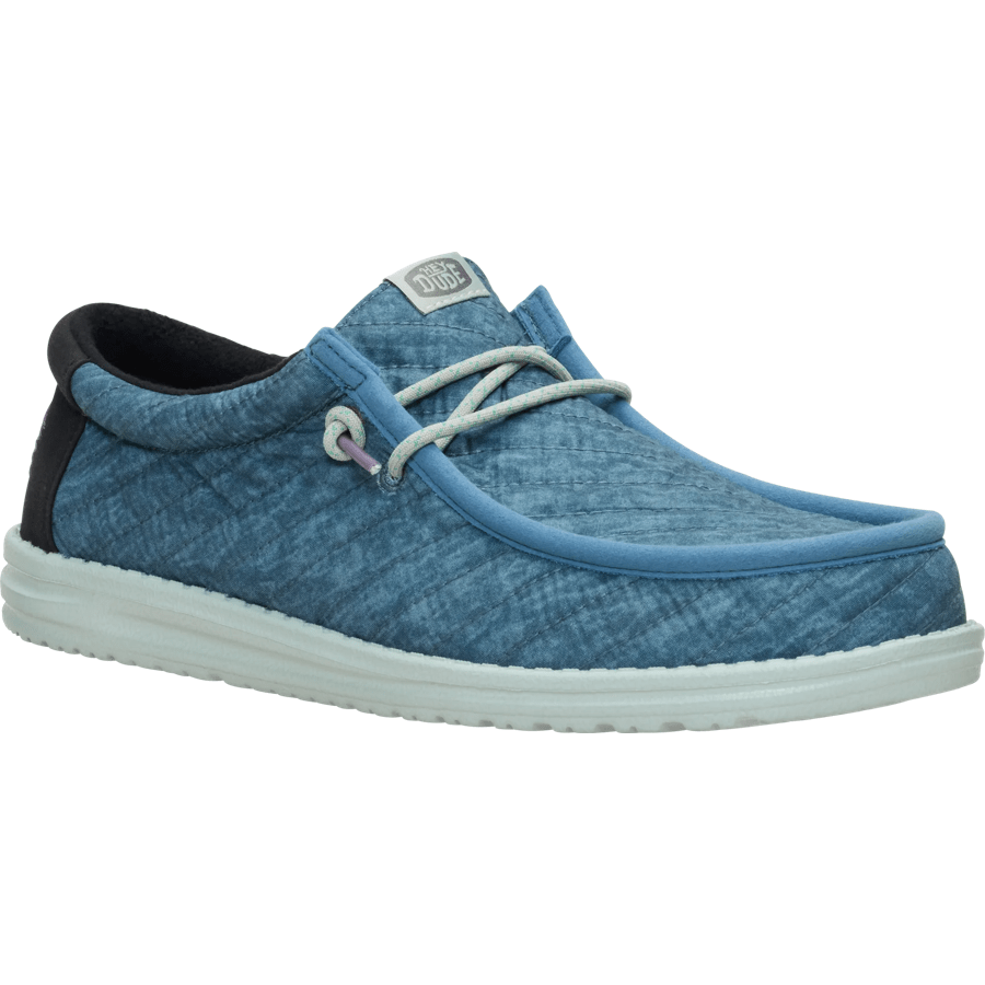 Wally Washed Quilt - Stormy Blue/Multi