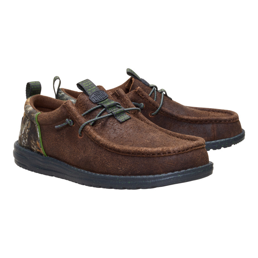 Wally Funk Realtree Edge Suede - Mole Brown/Camo