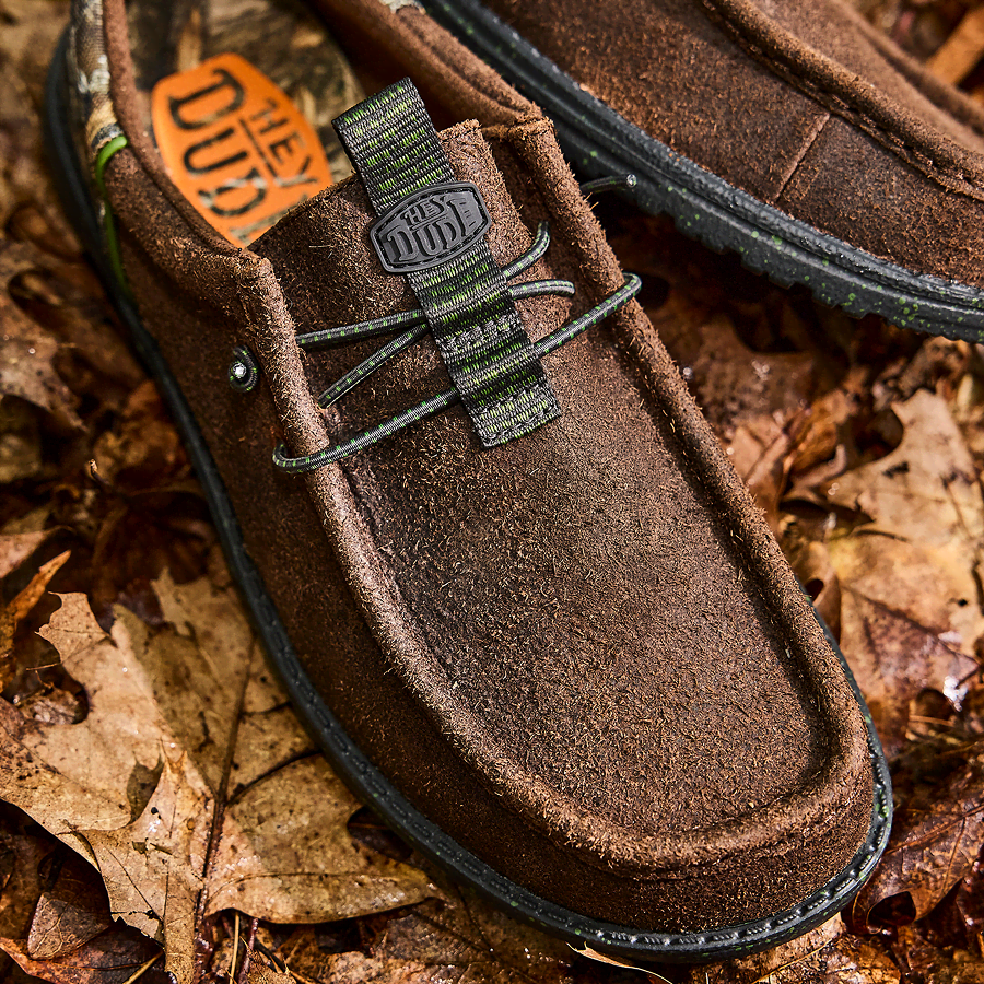 Wally Funk Realtree Edge Suede - Mole Brown/Camo