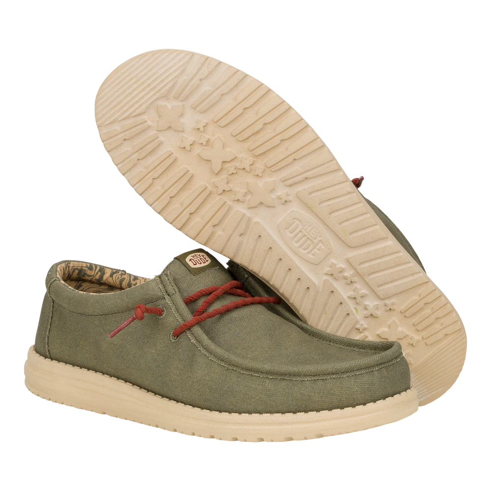 Wally Waxed Canvas Olive