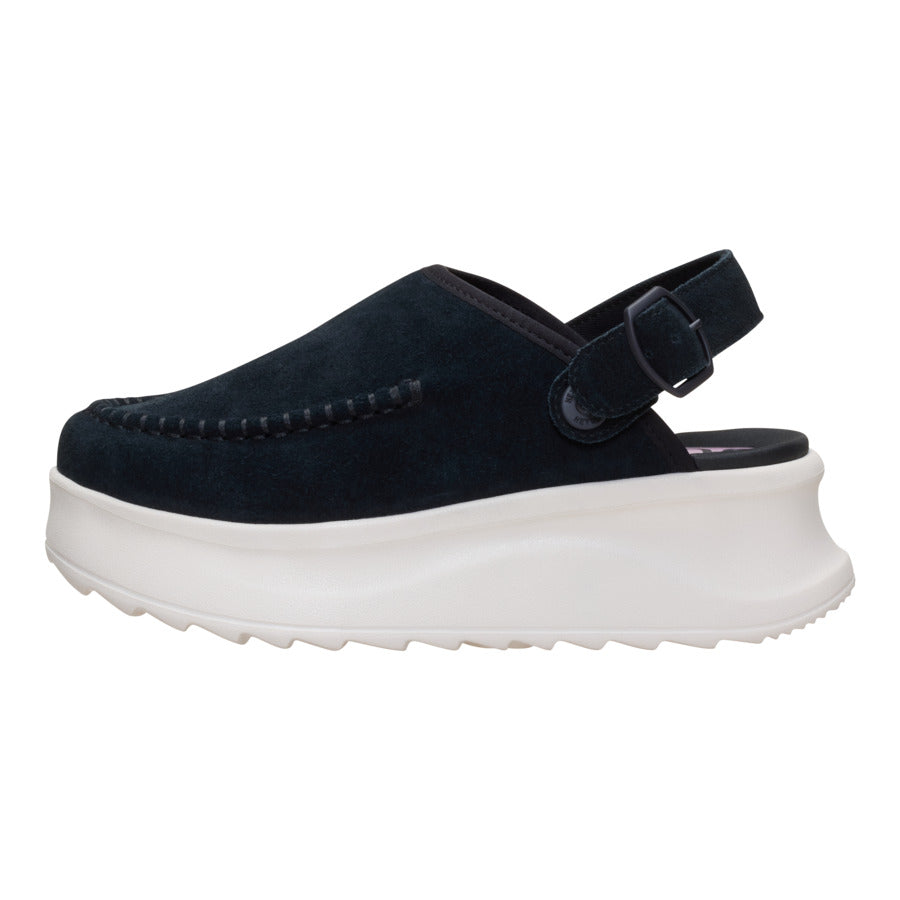 Delray Clog Suede - Black/Egret