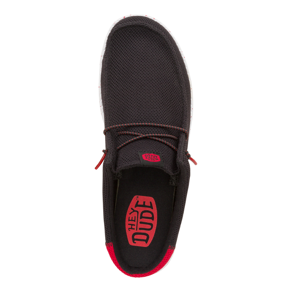 Wally Slip Varsity - Black/Red