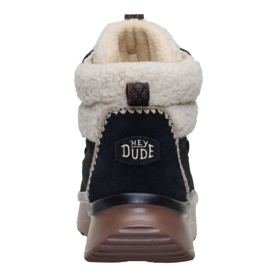 Wendy Peak Apres Suede Cozy Stitch - Black/Tan