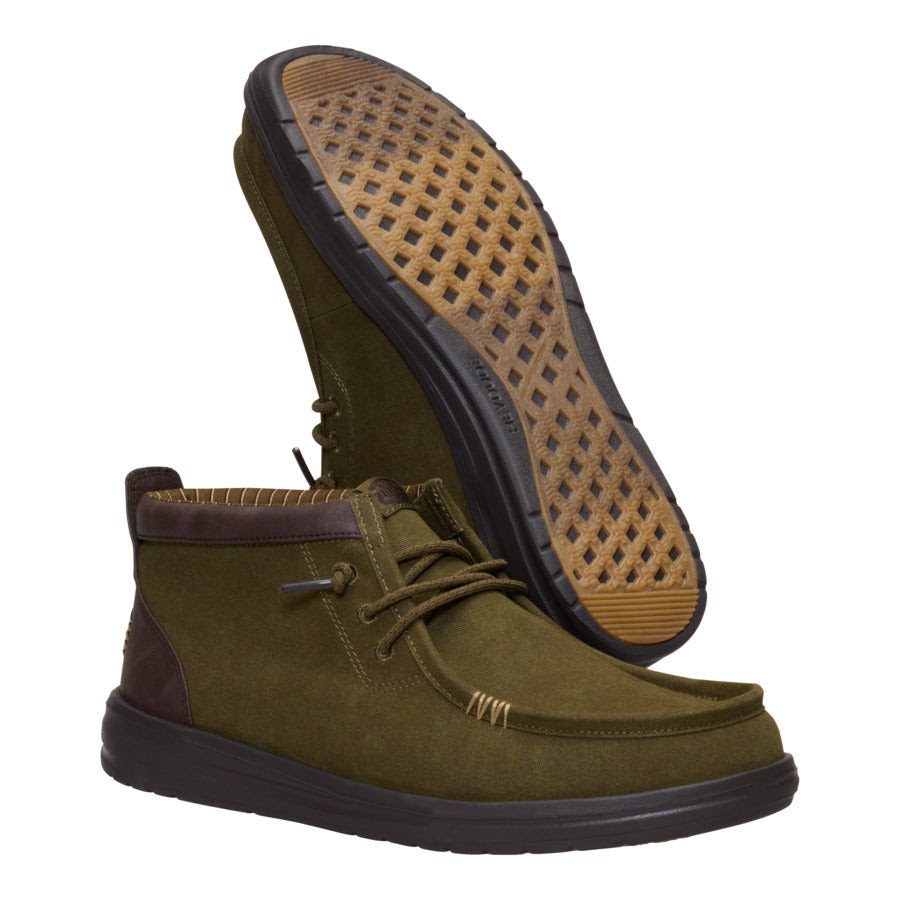 Wally Mid Gripr Vin Classic - Dark Olive/Mole Brown