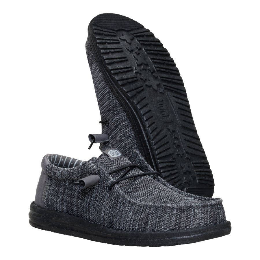 Wally Stretch Sox - Granite Grey/Black