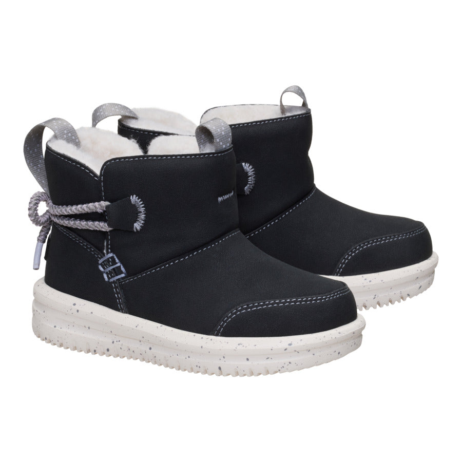 Camden Bow Boot Toddler Cozy - Black