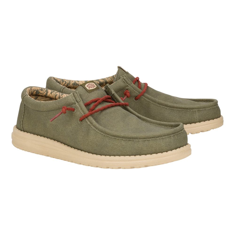 Wally Waxed Canvas Olive