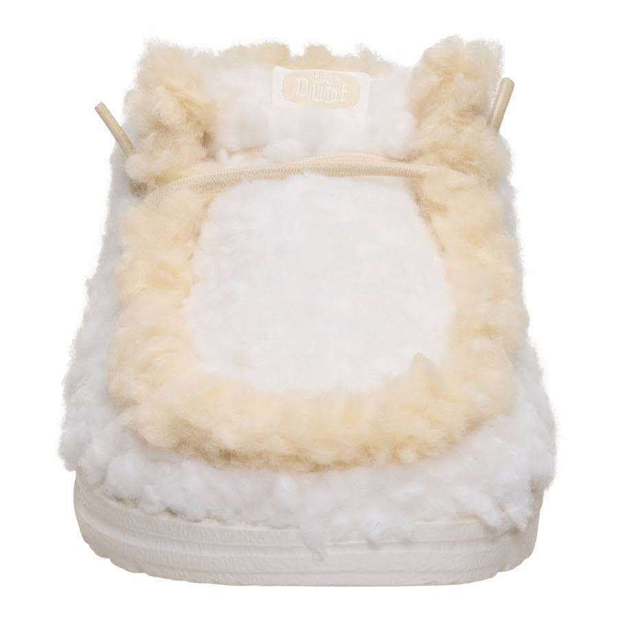 Wendy Slipper - Egret/Wood Ash