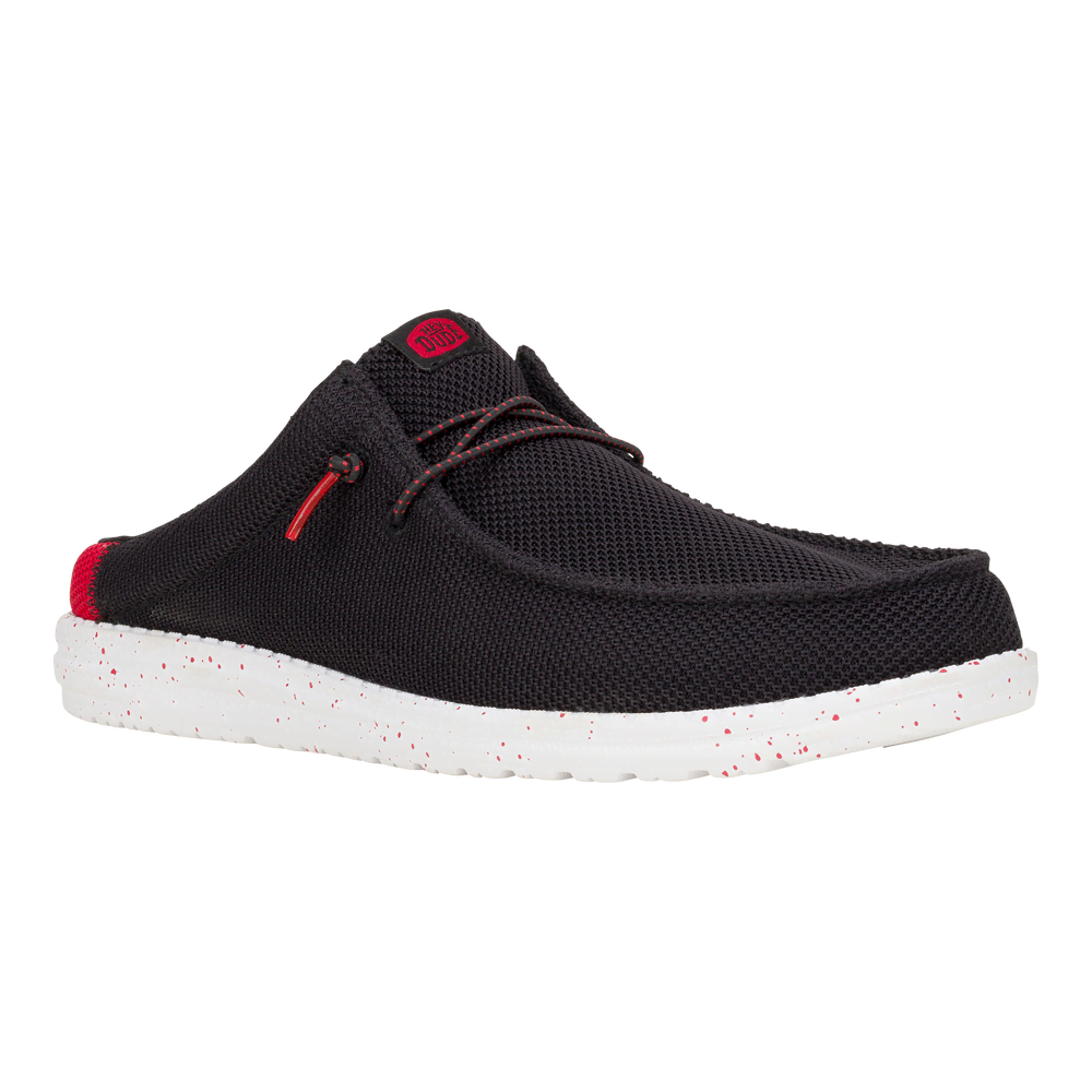 Wally Slip Varsity - Black/Red