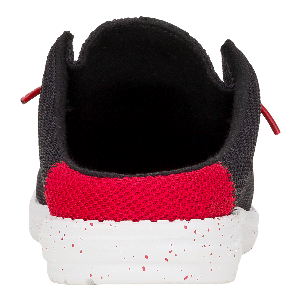 Wally Slip Varsity - Black/Red