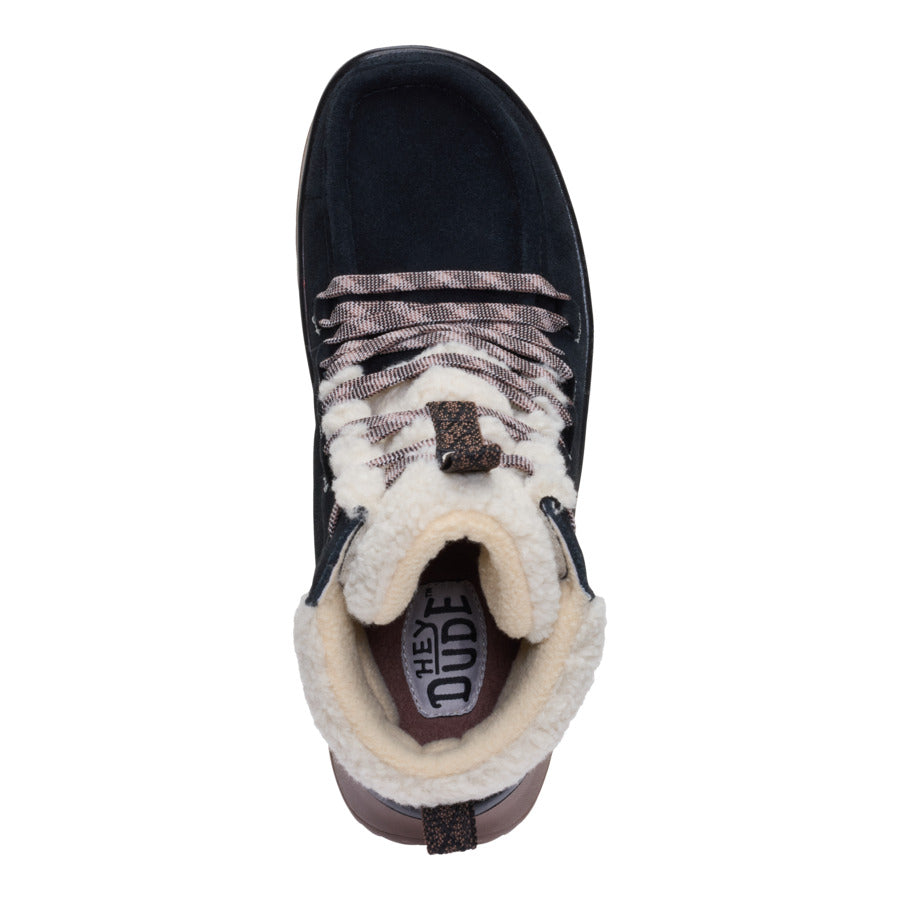 Wendy Peak Apres Suede Cozy Stitch - Black/Tan