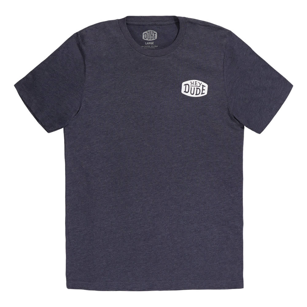 Go To Buckle Tee - Navy/Heather