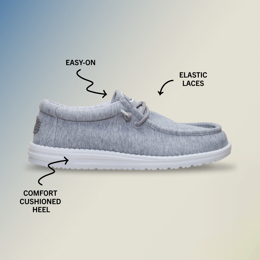 Wally Stretch Jersey Wide - Grey