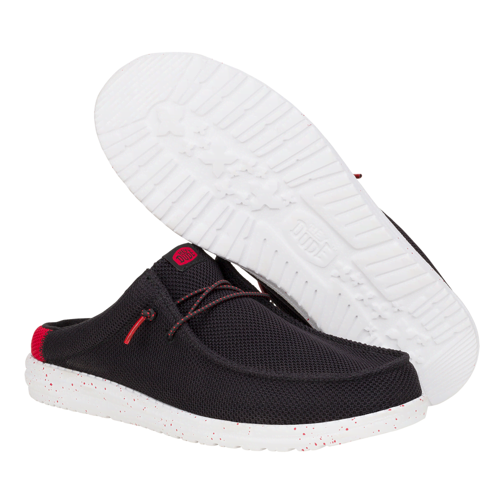 Wally Slip Varsity - Black/Red