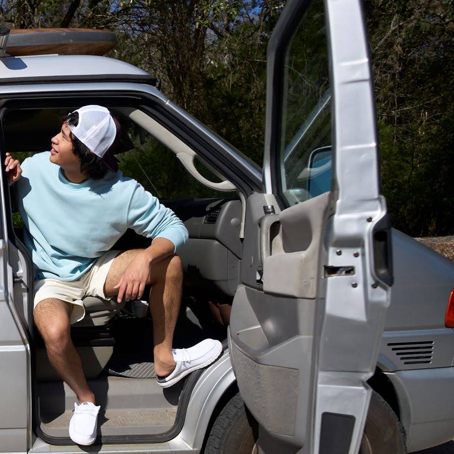 Wally Slip Varsity - White/Black