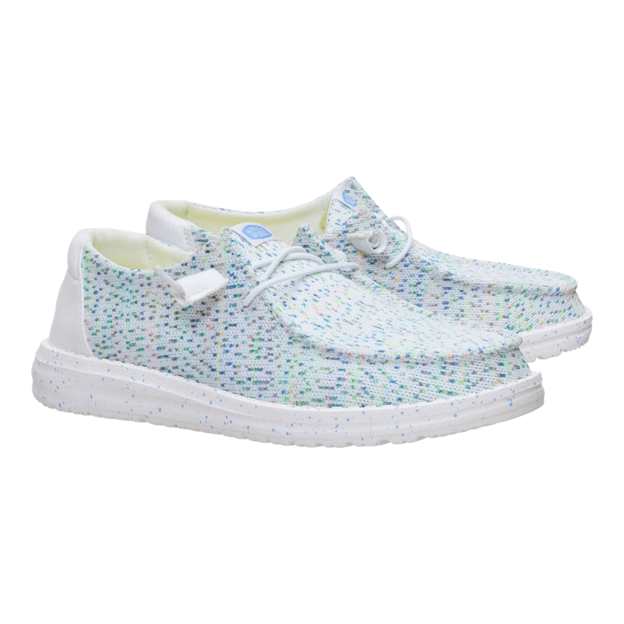 Wendy Stretch Speckle - White/Multi
