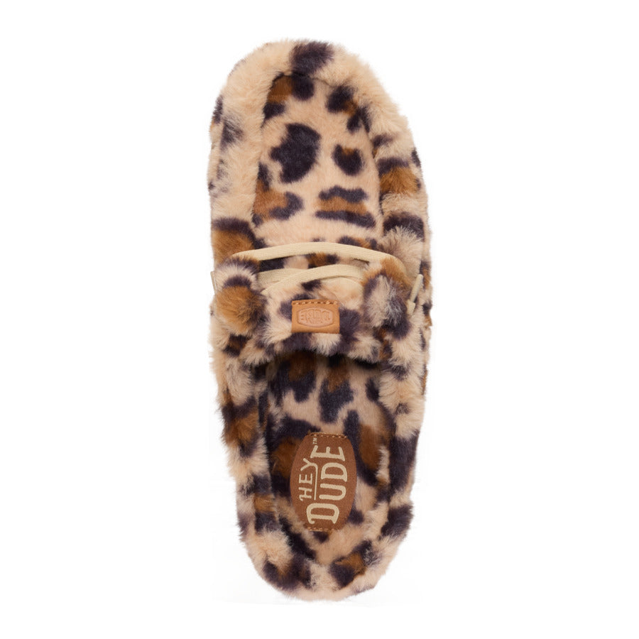 Wendy Slipper Leo Fur - Tan/Multi