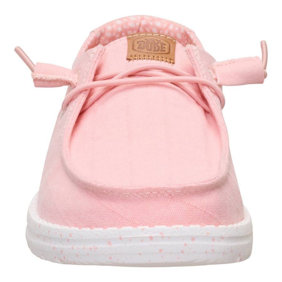 Wendy Chambray Grid - Pale Pink