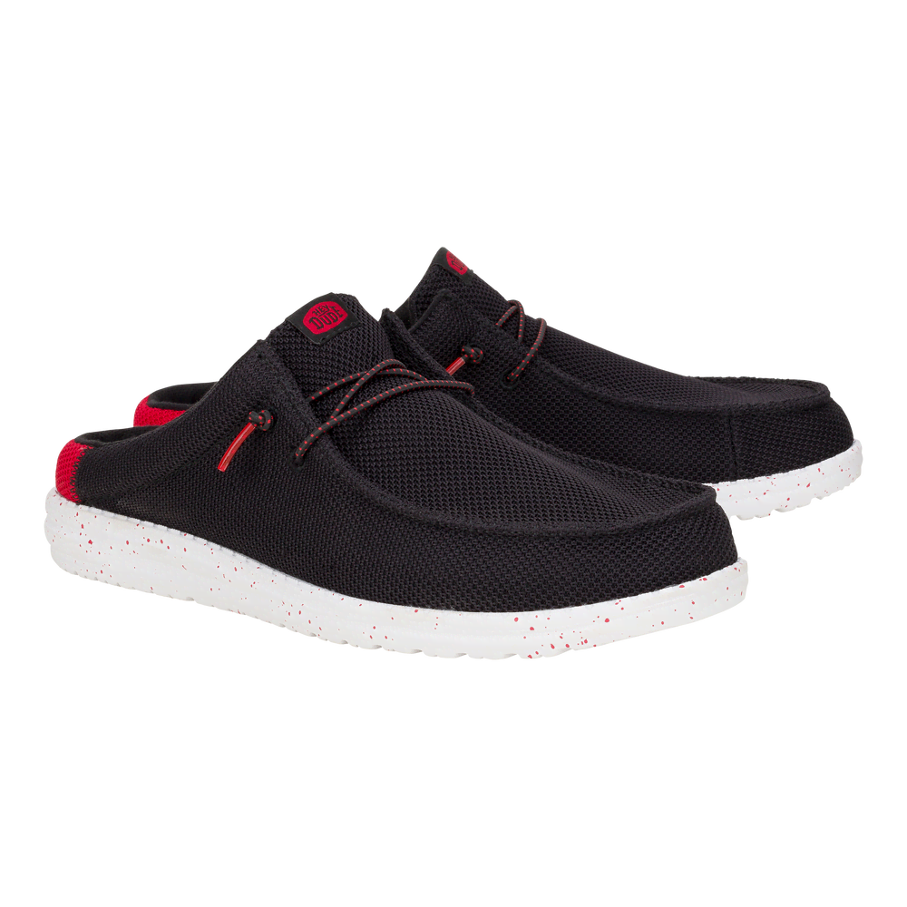 Wally Slip Varsity - Black/Red