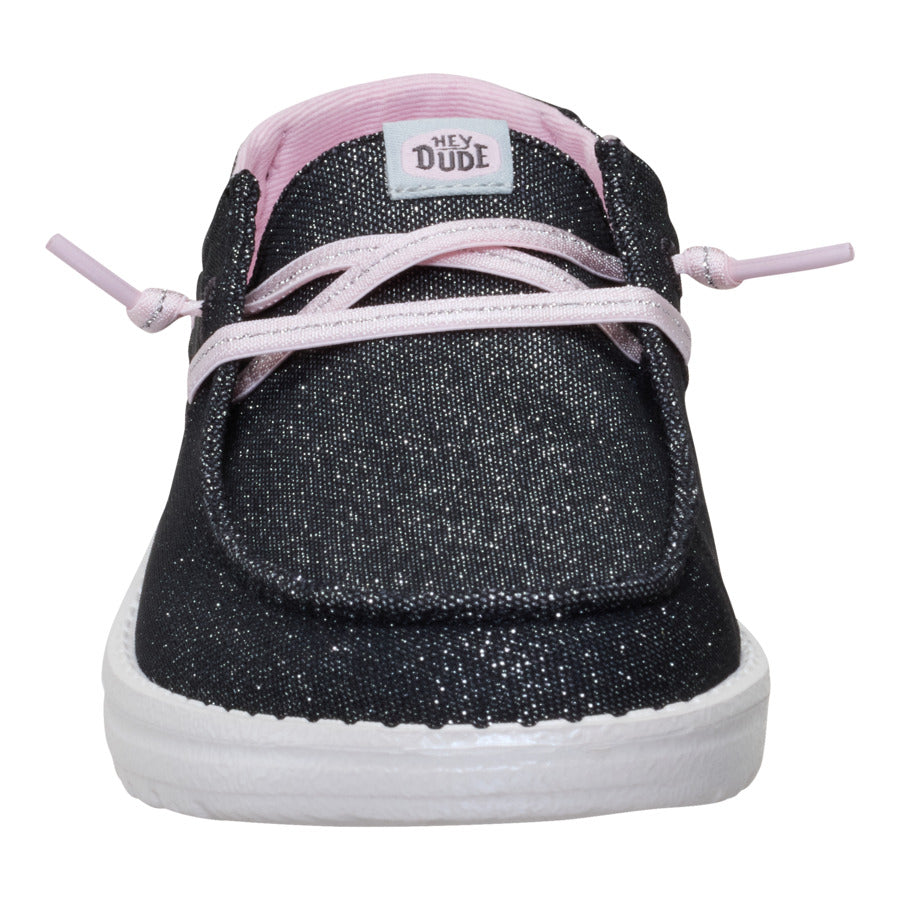 Wendy Youth Shimmer Flower - Charcoal