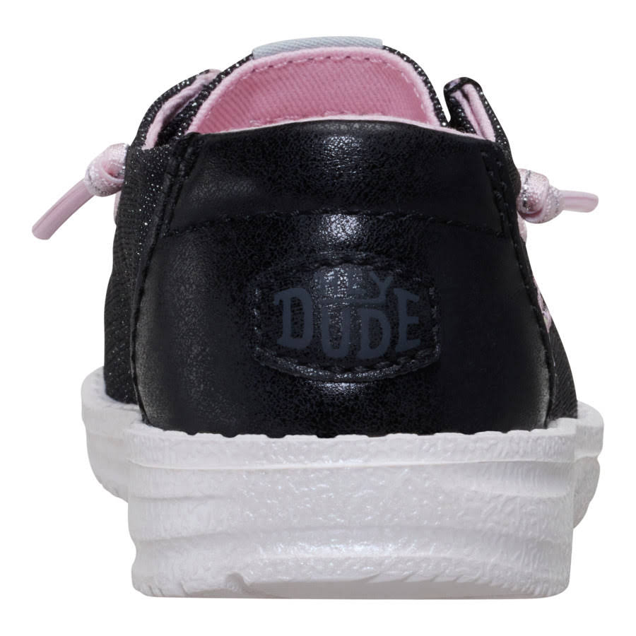 Wendy Toddler Shimmer Flower - Charcoal