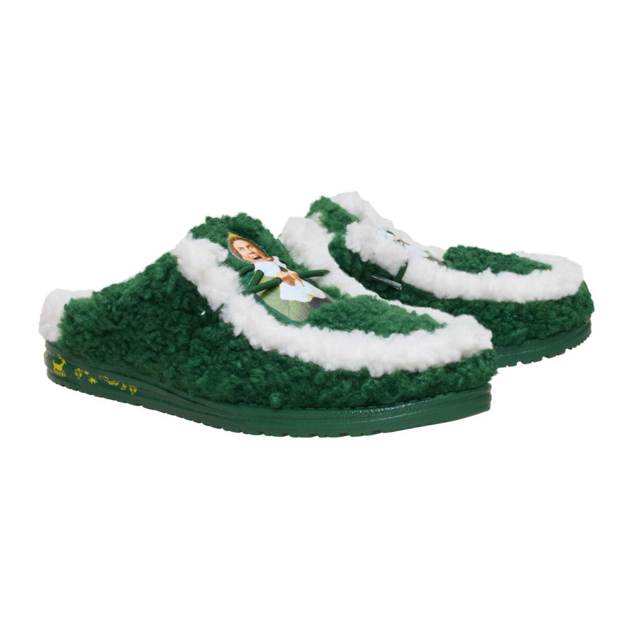 Wally Slipper Buddy The Elf - Pine Green/Winter Green