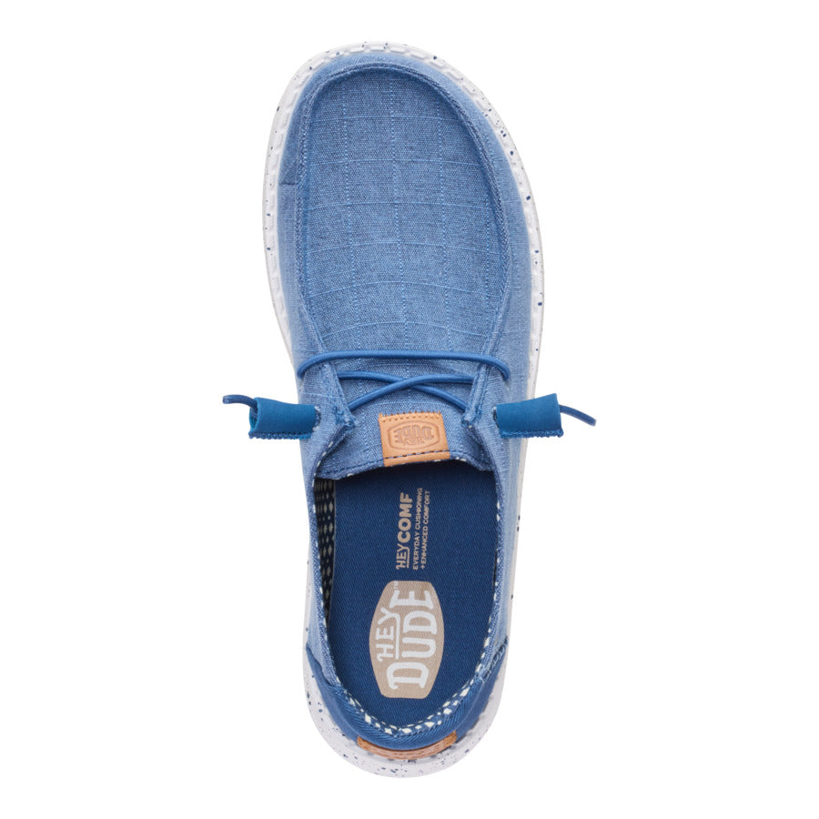 Wendy Chambray Grid - Ensign Blue