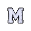 Letter M Patch - M Black/White